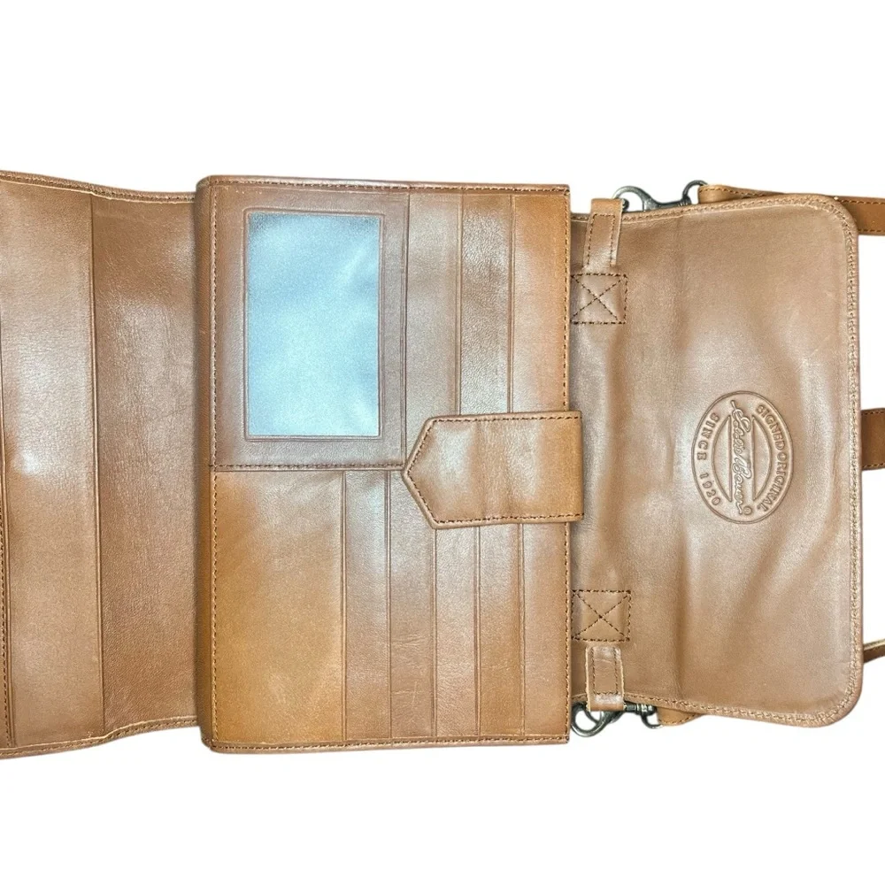 Eddie Bauer Brown Leather‎ Crossbody Bag - Picture 6 of 16